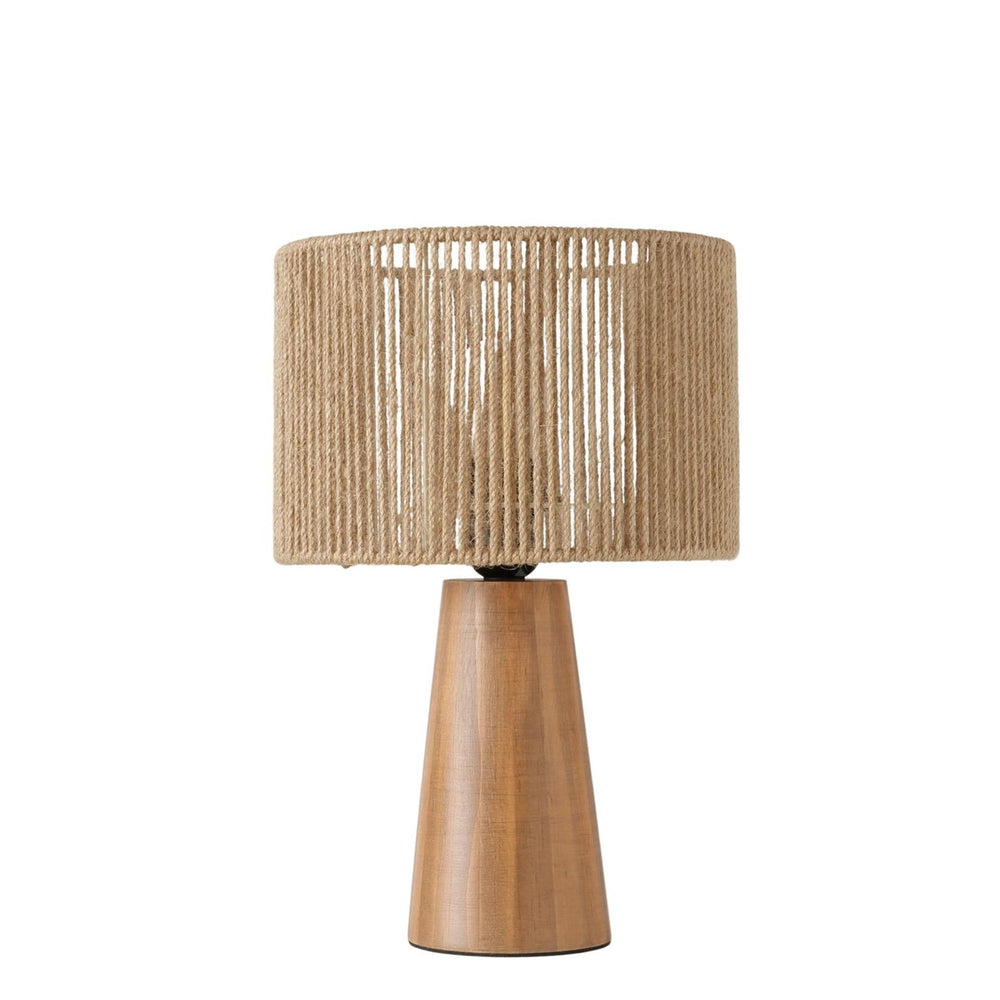 Houten Tafellamp – Warm Bruin (Ø22,5cm)
