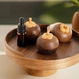 Houten Etherische Olie Diffuser – Bergvorm Bamboe Design