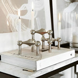 Geometrische Kaarshouder Set – Modulair Design (Goud/Zilver/Zwart)