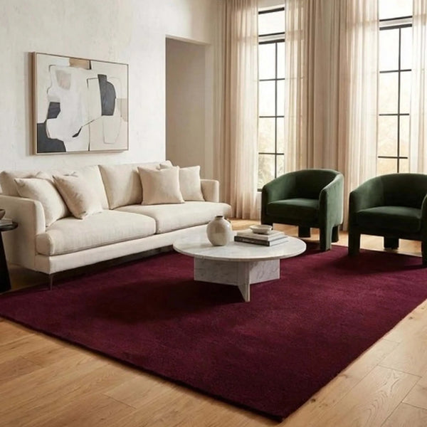 Handgetuft Wollen Vloerkleed – Minimalistisch Modern Design