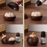 Houten Etherische Olie Diffuser – Bergvorm Bamboe Design